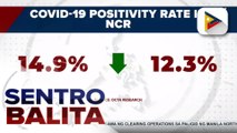 COVID-19 positivity rate ng Metro Manila, patuloy ang pagbaba ayon sa OCTA Research Grou