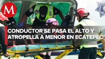 Atropellan a menor de edad en Ecatepec; la trasladan de urgencia a un hospital de CdMx
