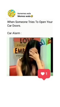 Car alarm | funny videos| comedy| Laughing| meme world | mems wala |