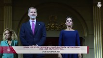 Los Reyes presiden la inauguración de la temporada del Teatro Real con la ópera 'Aída'