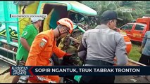 Sopir Ngantuk, Truk Tabrak Tronton di Kulon Progo
