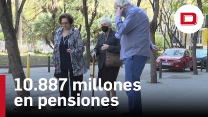 El gasto en pensiones ascendió a 10.887 millones en octubre