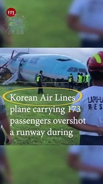 Korean Air Plane Overshoots Runway, Shuts Philippine Airport