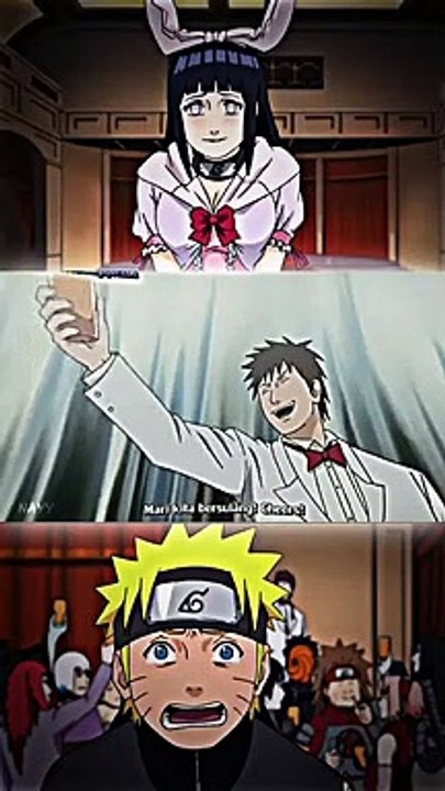 JJHINATA COSPLAY JADI PENYEMANGAT NARUTO  #shorts #naruto #hinata