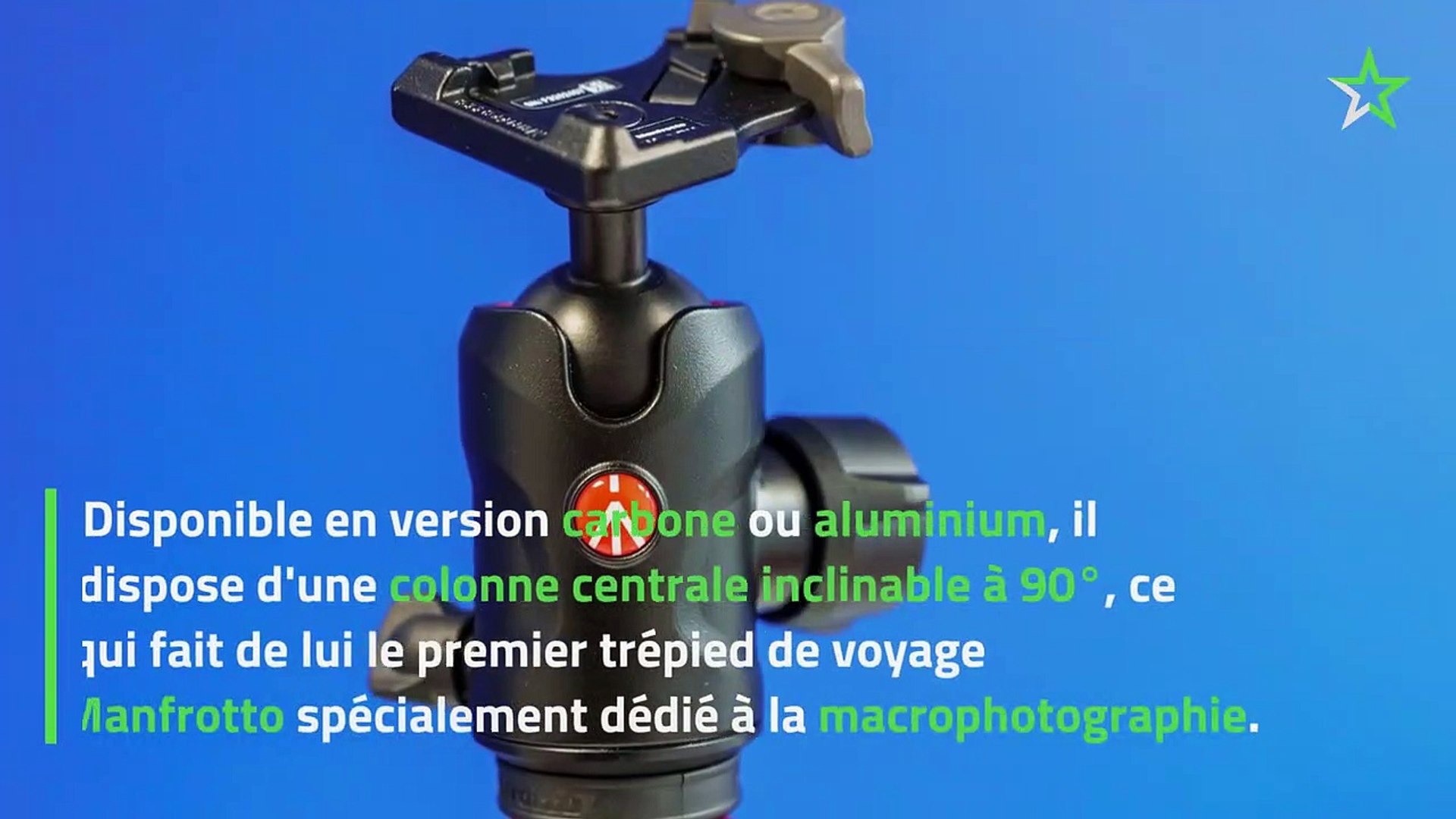 Test Manfrotto Befree GT Xpro – carbone : l'allié des macrophotographes -  Vidéo Dailymotion