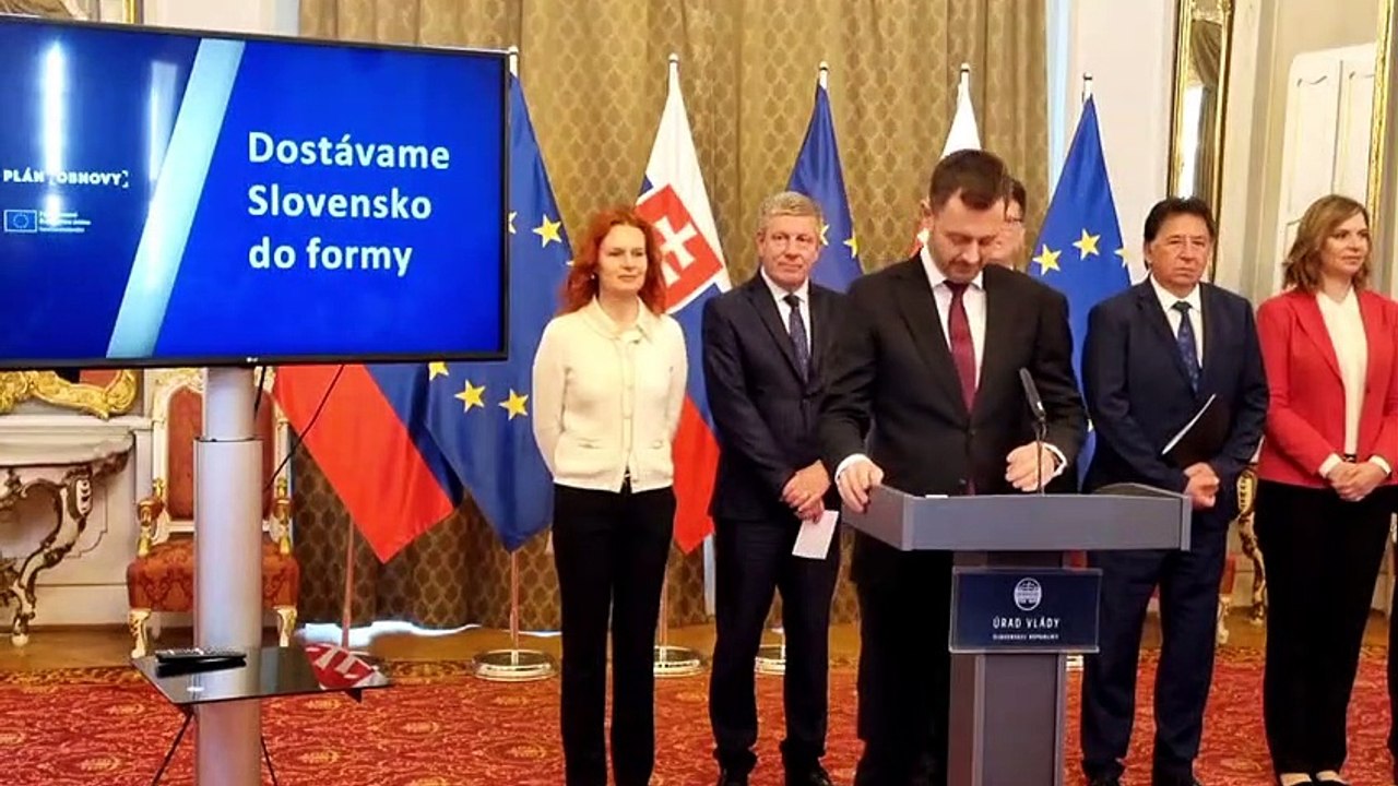 ZÁZNAM: Premiér: Slovensko žiada o druhú platbu z plánu obnovy vo výške 815 miliónov eur
