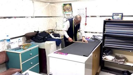 İrfan usta, 58 yıldır iğne ve ipliği elinden bırakmıyor