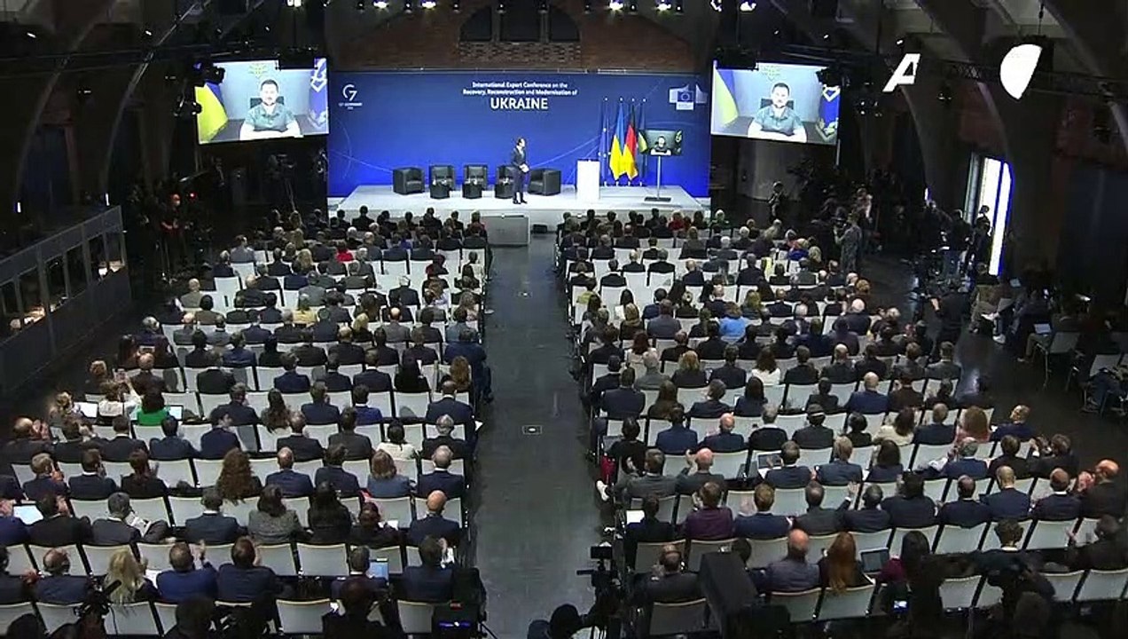 Selenskyj bittet bei Wiederaufbau-Konferenz um Finanzhilfe