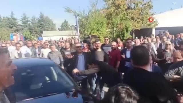 Tuzla Belediye Başkanı Şadi Yazıcı'ya İSKİ atık su arıtma tesisi açılışında saldırı
