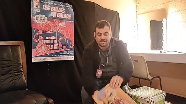 jas interview lors du salon des Bulles en ballades Octobre 2022