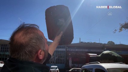 Vatandaşlar kaynak gözlüğü ile güneş tutulması izledi