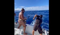 Jason Momoa fishing... with no clothes on - the real Aquaman