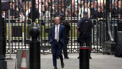 Dominic Raab arrives at N.10