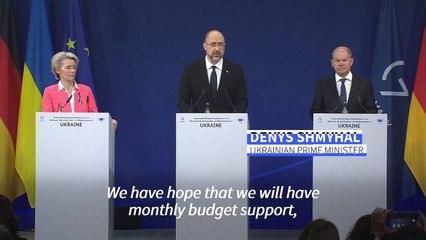 Ukrainian PM Denys Smyhal calls for urgent funding to get through the winter