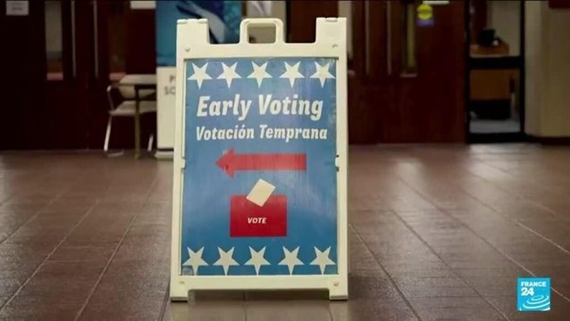 Polling stations ramp up security as early voting begins in US midterm elections