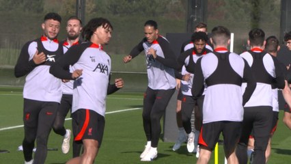 Liverpool squad open training ahead of Ajax trip