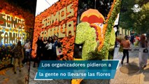 Asistentes se roban las flores del festival de Polanco; usuarios en redes los critican