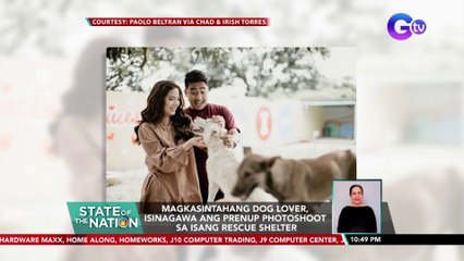 Magkasintahang dog lover, isinagawa ang prenup photoshoot sa isang rescue shelter | SONA