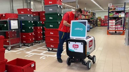Dia empieza a repartir la compra en Alcobendas con una flota de robots autónomos