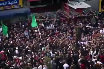 Nablus şehitlerini uğurladı