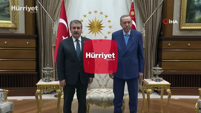 Cumhurbaşkanı Erdoğan, BBP Genel Başkanı Destici'yi kabul etti