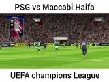Paris saint-germain vs Maccabi Haifa UEFA champions League.