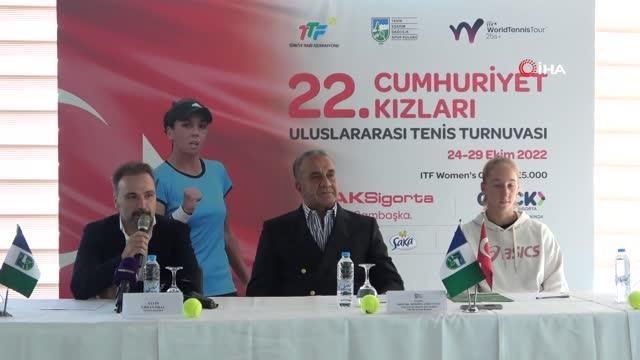 TED Cumhuriyet Kızları Uluslararası Tenis Turnuvası'nın basın toplantısı yapıldı
