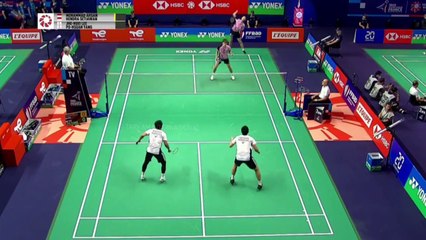 Badminton French Open 2022 Mohammad Ahsan_Hendra Setiawan INA vs Lee Jhe-Huei_Yang Po-Hsuan TPE