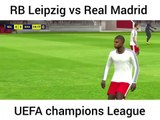 RB Leipzig vs Real Madrid UEFA champions League.