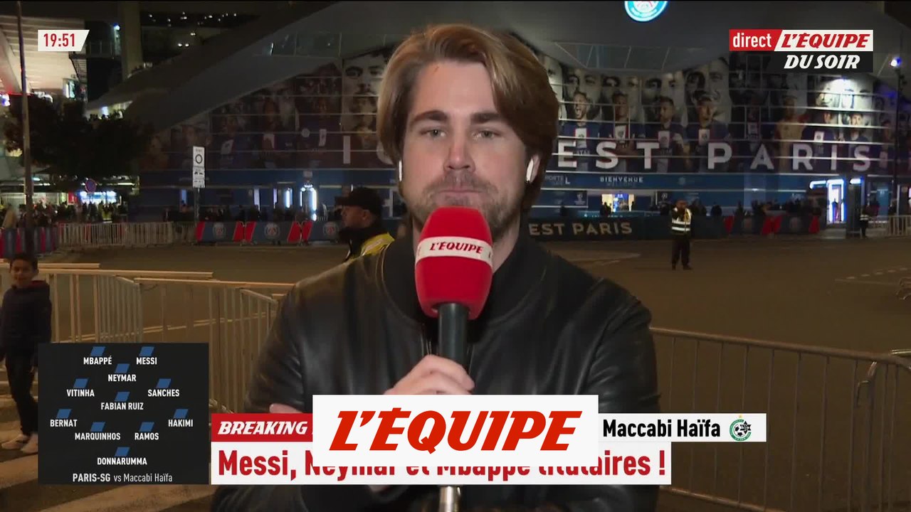 La compo du PSG face au Maccabi Haïfa avec Sanches, Vitinha et Ruiz au milieu - Foot - C1 - PSG