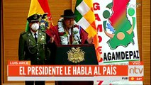 El presidente Arce habla al país refiriéndose al censo, mientras reitera la convocatoria al diálogo