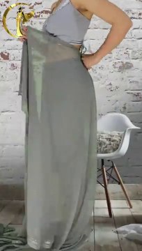 How to Wear Saree in Dhoti Style _ Dhoti Style Saree Draping Tutorial