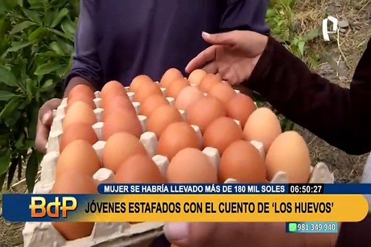 Con el cuento de la 'venta de huevos': denuncian a joven por estafar a decenas de personas por más de S/150 mil