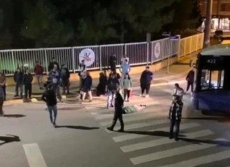 Yaya geçidinde dehşet: "Oğlum babana araba çarptı"