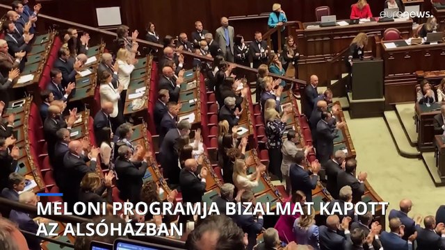 Giorgia Meloni programja bizalmat kapott az olasz alsóházban