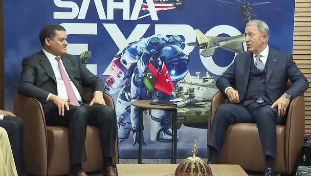 Bakan Akar, Libya Başbakanı Dibeybe ile görüştü