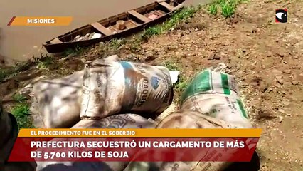 Prefectura secuestró un cargamento de más de 5.700 kilos de soja