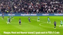 Mbappe and Neymar goals vs Maccabi Haifa