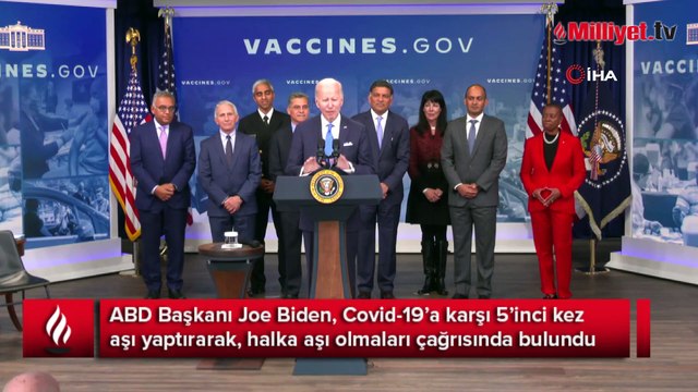 Biden 5. koronavirüs aşısını canlı yayında yaptırdı