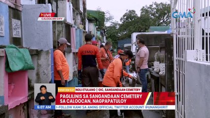 Paglilinis sa Sangandaan Cemetery sa Caloocan, nagpapatuloy | UB