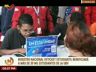 Tải video: Realizan jornada de registro nacional Veticket estudiantil en las instalaciones de la UBV