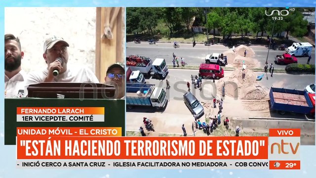 Declaraciones del vicepresidente del comité cívico Fernando Larach