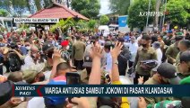 Antusiasme Warga Sambut Presiden Jokowi yang Bagikan Kaos hingga Bansos