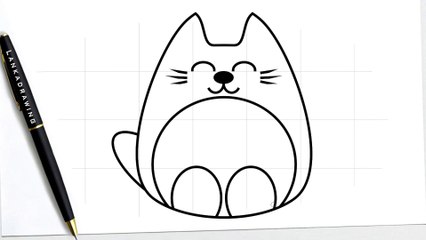 learn to draw a simple cute hamster animal