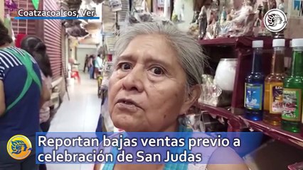 Reportan bajas ventas previo a celebración de San Judas