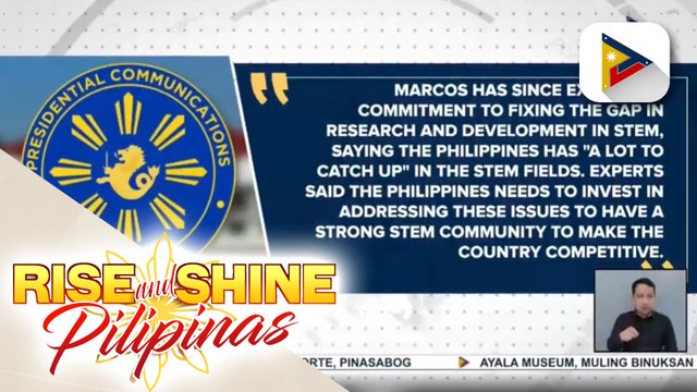 Pres. Ferdinand R. Marcos, nais magkaroon ng scholarship program para sa STEM courses