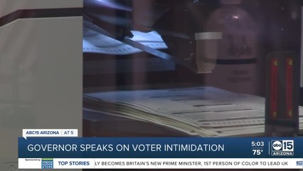 Arizona Governor speaks on voter intimidation