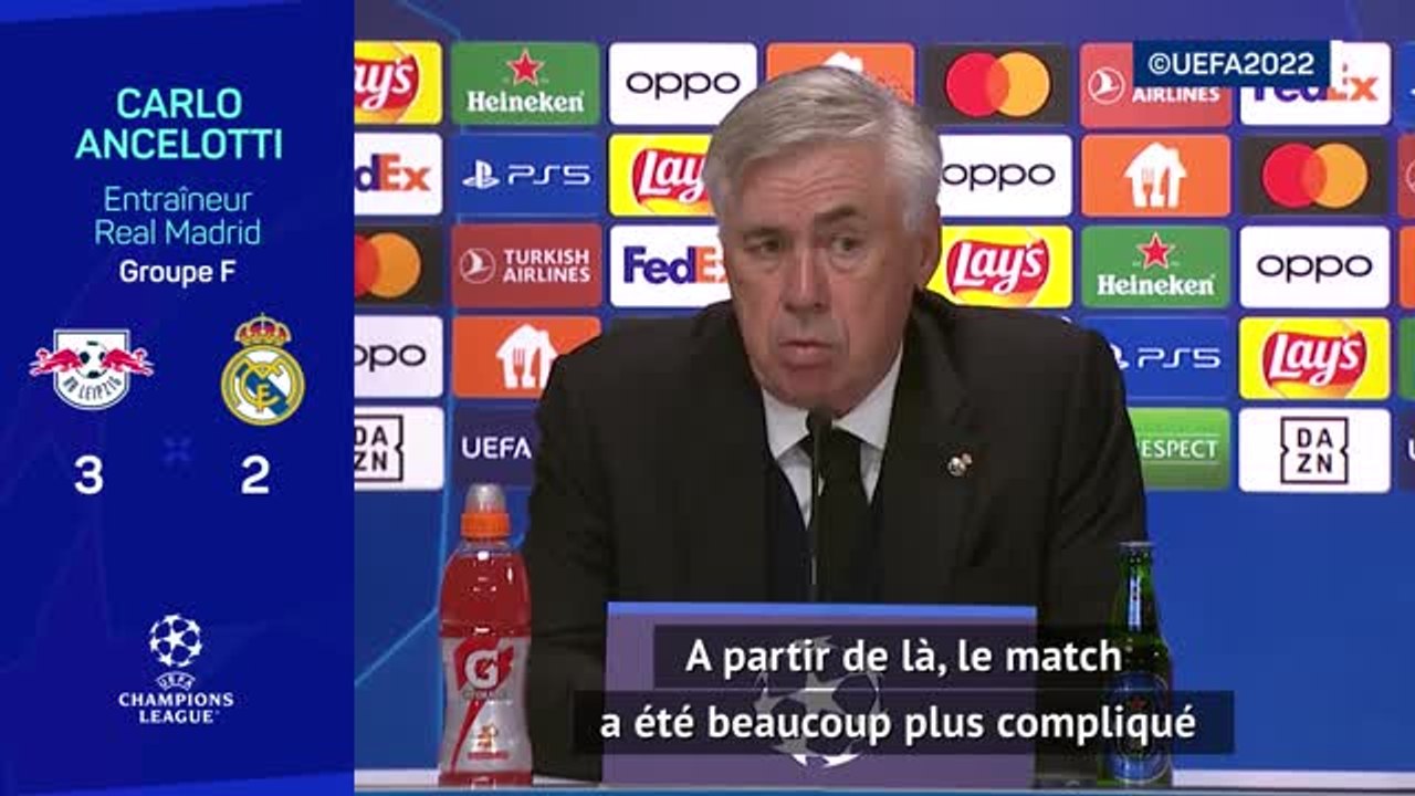 Groupe F - Ancelotti : "Parfois, on apprend plus avec une défaite qu'avec dix victoires d'affilée"