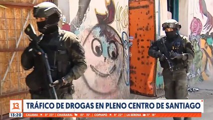 4 caribeños detenidos por tráfico de drogas en Stgo Centro - T13