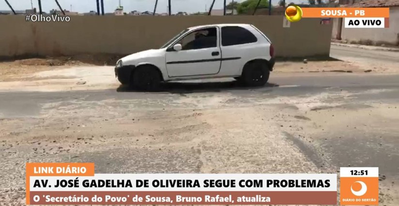 Buracos em avenida de Sousa aumentam risco de acidentes, e moradores cobram melhorias
